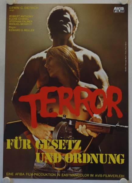 Terror für Gesetz und Ordnung originales deutsches Filmplakat